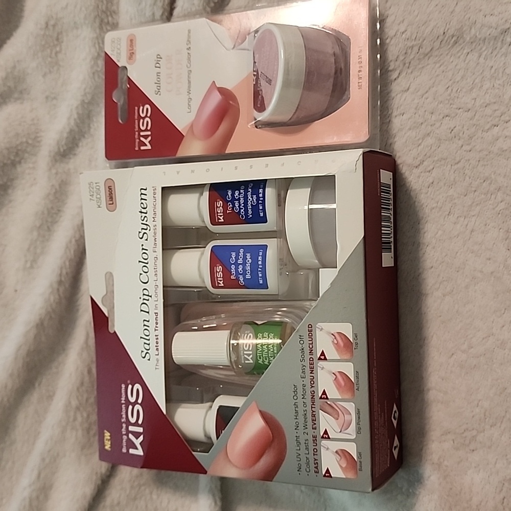 Kiss Salon Dip Color System with Extra Powder